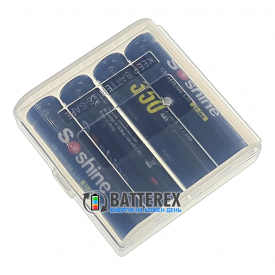 Акумулятор 10440 AAA Li-ion 3.7V Soshine ICR 350mah 2A без плати захисту
