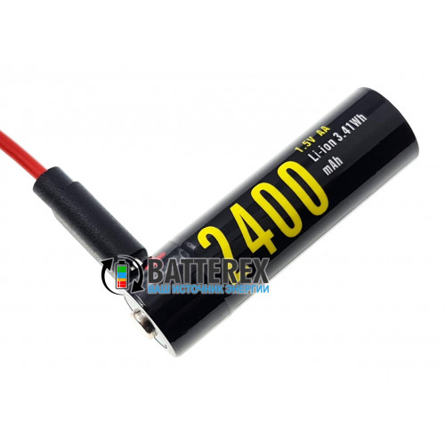 AA (14500) Soshine 2400mah 1.5V Protected micro USB - AA Li-ion аккумулятор с защитой и зарядкой от USB