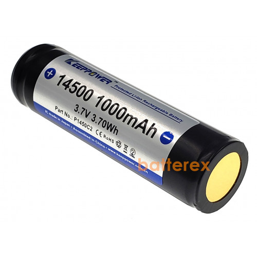 14500 Keeppower 1000mah 3,7V Protected (с защитой)