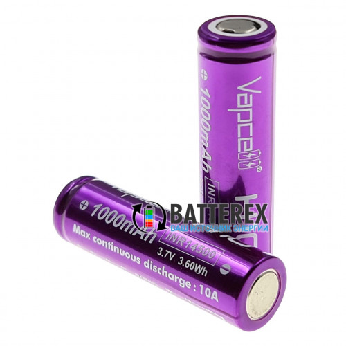 14500 Vapcell H10 1000mah 3,7V 10A высокотоковый