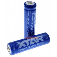 14500 XTAR 600mah 3,7V 2A Protected (с защитой)