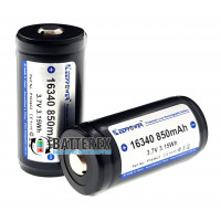 16340 CR123A Keeppower 850mah 3,7V Protected с платой защитой