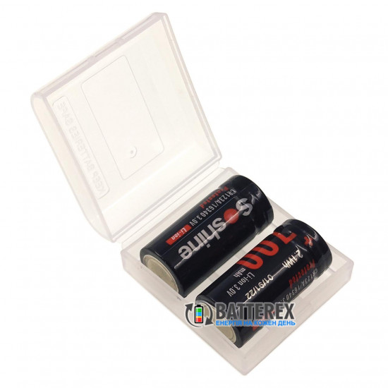 Акумулятор 16340 CR123A Soshine 700mah 3.0V Protected із захистом - напруга 3 Вольта - стандартна довжина 34 мм