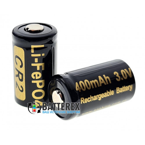 15266 CR2 Soshine 400mah 3,0V LiFePO4