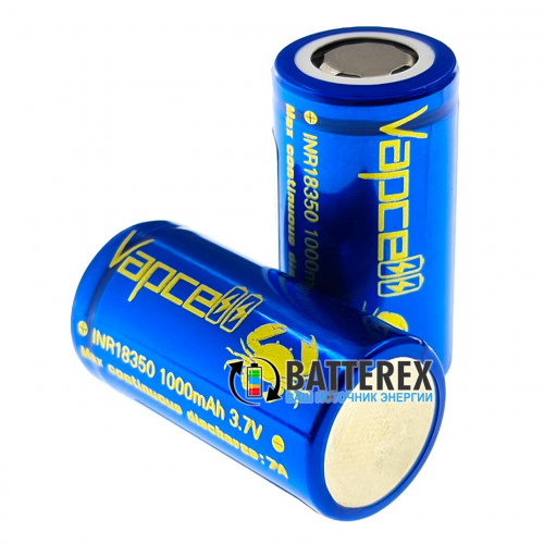 18350 Vapcell INR 1000mah 3,6V 7A высокотоковый