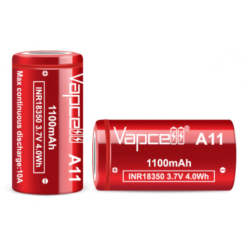 18350 Vapcell A11 INR 1100mah 3.7V 10A високотоковий
