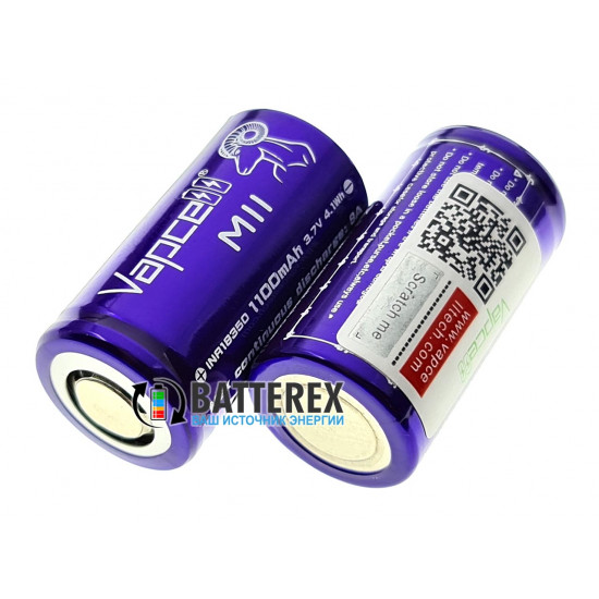 Аккумулятор 18350 Vapcell M11 1100mah 3.6V 9A высокотоковый