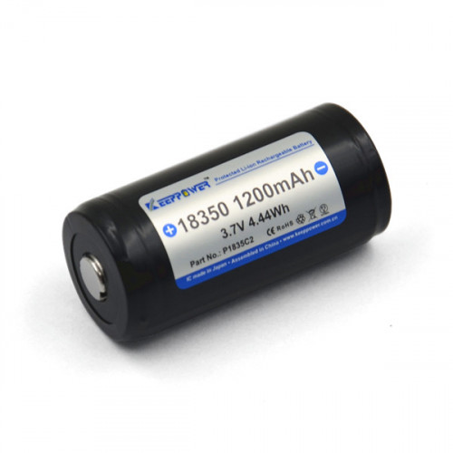 18350 Keeppower 1200mah 3,7V 10A Protected высокотоковый с защитой