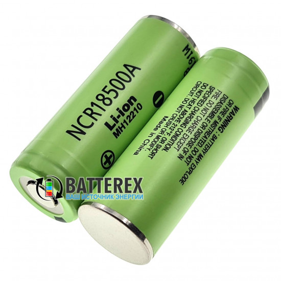 Аккумулятор Li-ion 18500 Panasonic NCR18500A 2040mah 3.6V 5A без платы защиты