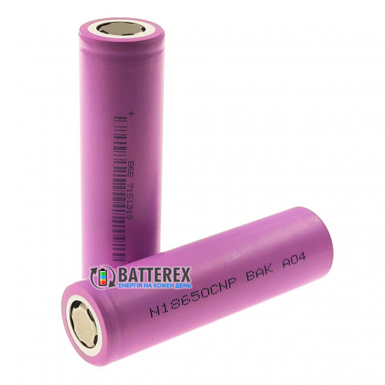 Акумулятор високотоковий 18650 BAK N18650CNP 2500mAh 3.6V 30A - постійний струм до 30A