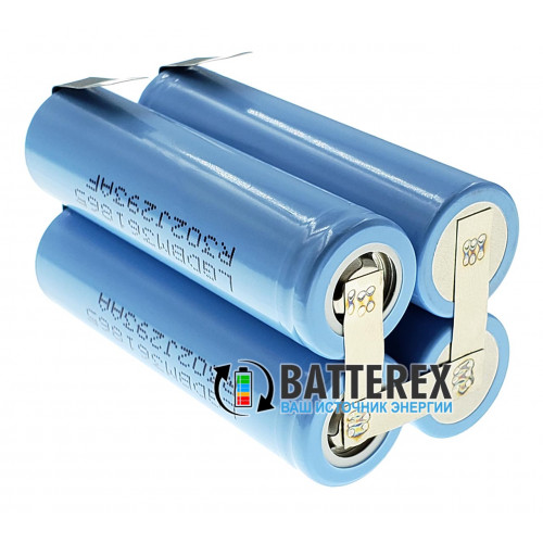 Сборка 2S2P 7.4-8.4V 7200mah из 4х аккумуляторов 18650 LG M36 3600mah 10A