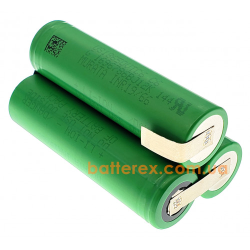 Сборка 3S 11.1-12.6В 30A 3120mah из 3х аккумуляторов 18650 Sony/Murata VTC6 для шуруповёрта