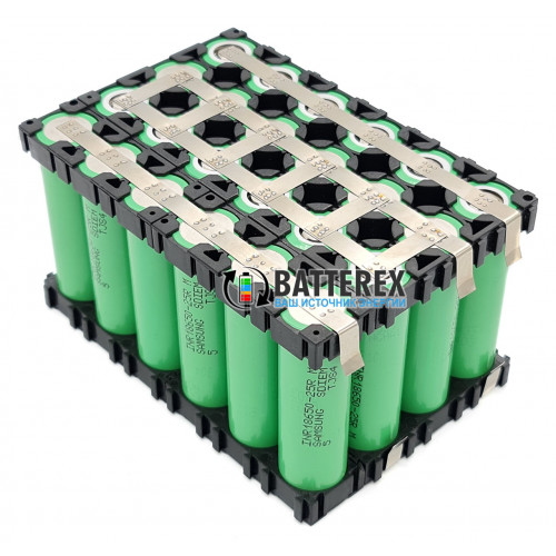 Сборка 4S 6P 14,8V 15000mah из 24х аккумуляторов 18650 Samsung 25R