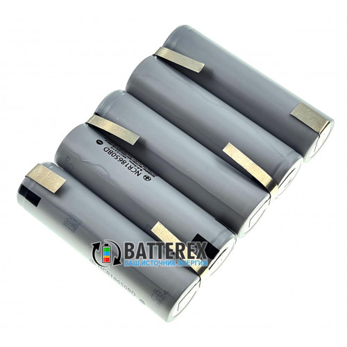 Сборка 5S 18.5-21V 10A 3200mah из 5 аккумуляторов 18650 Panasonic NCR18650BD 3200mah