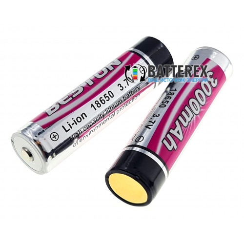 18650 Beston 3000mah 3,7V Protected с защитой + бокс к каждым 2м аккумуляторам
