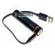 Акумулятор 18650 з зарядкой від USB Beston 3500mah 3,7V Protected із захистом + кейс для зберігання та зарядний кабель