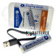 Акумулятор 18650 із зарядкою від USB Everactive 3200mah 3,7V Protected з захистом + кейс для зберігання та кабель для зарядки