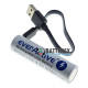 Акумулятор 18650 із зарядкою від USB Everactive 3200mah 3,7V Protected з захистом + кейс для зберігання та кабель для зарядки
