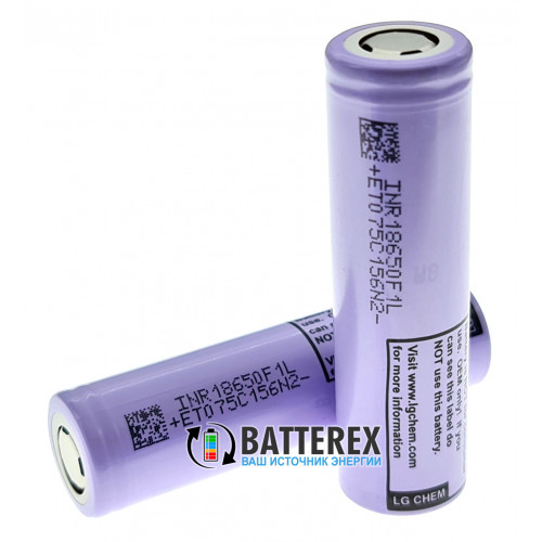18650 LG INR18650 F1L 3350mah 4,8A 3,7V - Оригинал - 2020 год