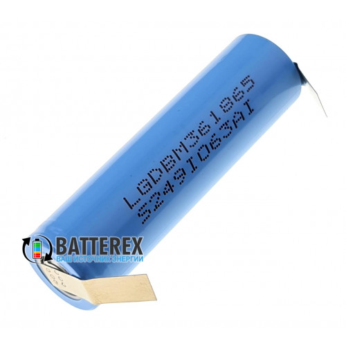 18650 LG INR18650 M36 3600mah 3,7V 10A под пайку - оригинал, Корея