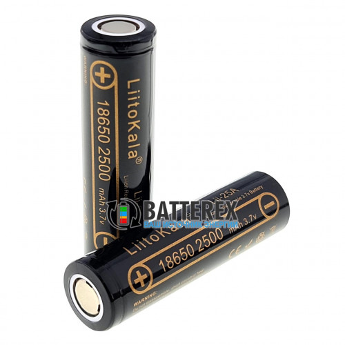 18650 Liitokala Lii-25A INR 2500mah 3.7V 15/20A высокотоковый (аналог Samsung 25R)