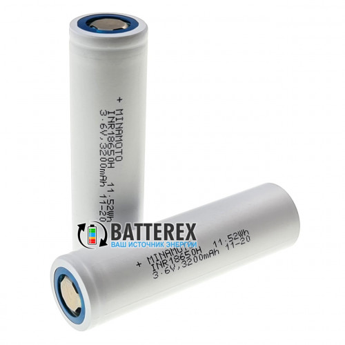 18650 Minamoto INR 3200mah 3.6V 6.4A - 2020 год - оригинал, Hong Kong