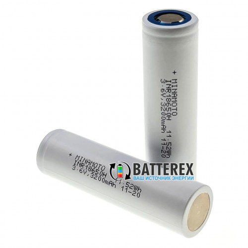 18650 Minamoto INR 3200mah 3.6V 6.4A - 2020 год - оригинал, Hong Kong