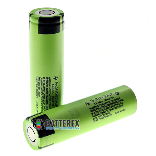 18650 Panasonic NCR18650GA 3500mah 3,6V 10A - Оригинал - 2021 год