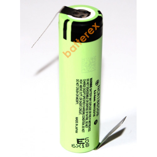 18650 Panasonic NCR18650B 3400mah 3,7V - под пайку - оригинал, Япония