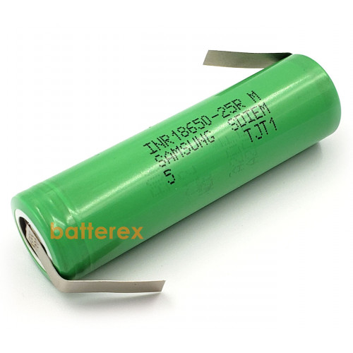 18650 Samsung INR18650 25R 2500mah 3,7V высокотоковый - под пайку