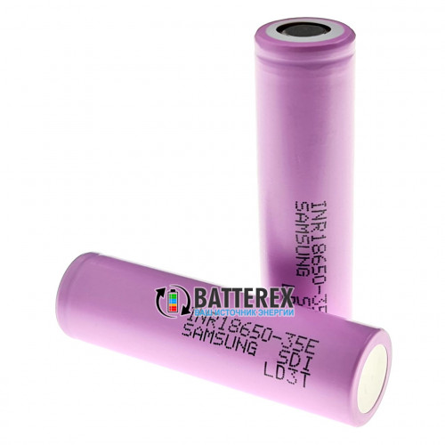 18650 Samsung INR 35E 3500mah 8A 3,7V без защиты - Оригинал - 2021 год