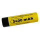 Акумулятор 18650 із виступаючим контактом плюс Vapcell INR B34 3400mah 3.6V 10A без захисту