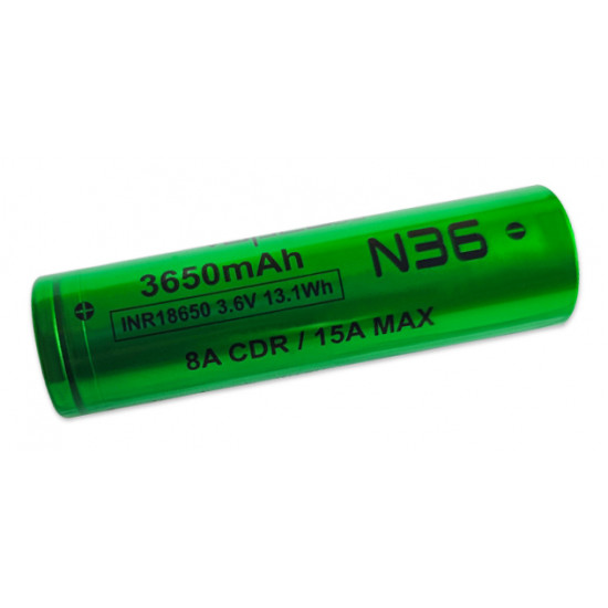 Акумулятор Li-ion 18650 Vapcell INR N36 3650mah 3.6V 8/15A високотоковий