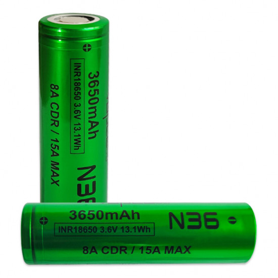 Акумулятор Li-ion 18650 Vapcell INR N36 3650mah 3.6V 8/15A високотоковий