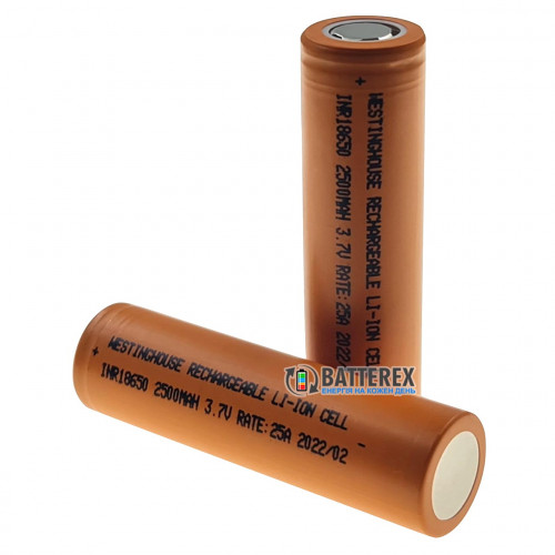 18650 Westinghouse INR18650 2500mah 3.7V 25A високотоковий