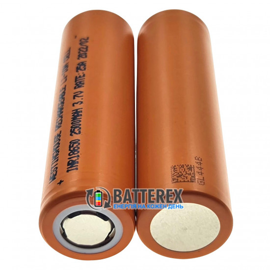 Акумулятор 18650 Westinghouse INR18650 2500mah 3.7V 25A високотоковий
