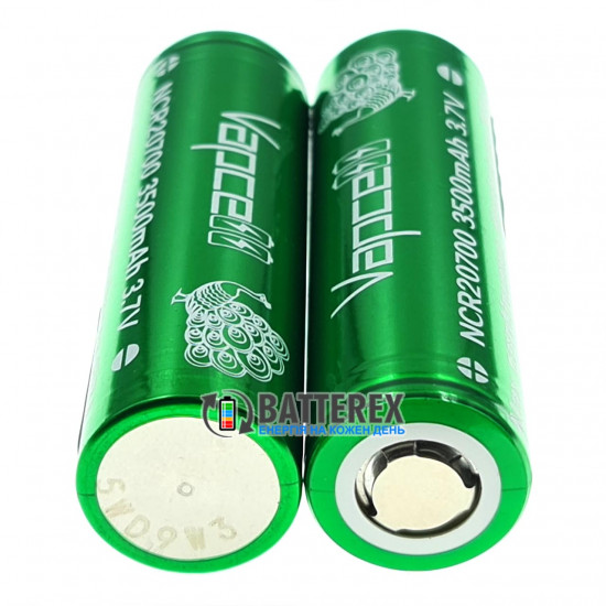 Акумулятор 20700 Vapcell INR20700 3500mah 30A високотоковий
