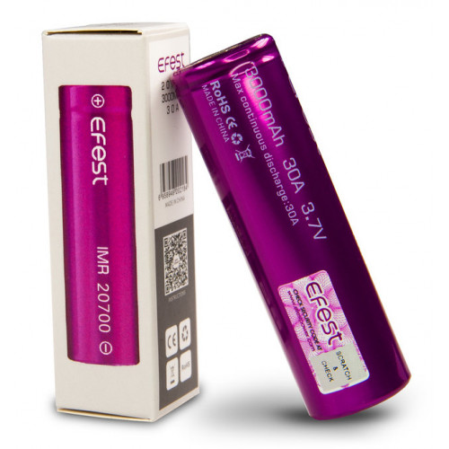 20700 Efest IMR 3000mah 30A 3,7V высокотоковый без защиты