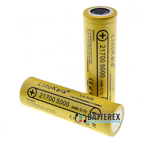 21700 Liitokala Lii-50E 5000mah 3.7V 10A - Оригинал