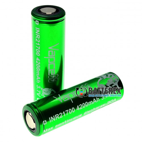 21700 Vapcell INR21700 4200mah 3.7V 30A высокотоковый - реальная ёмкость и токоотдача