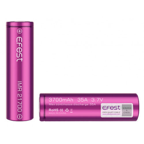 21700 Efest IMR 3700mah 35A 3,7V высокотоковый без защиты