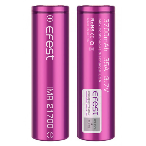 21700 Efest IMR 3700mah 35A 3,7V высокотоковый без защиты