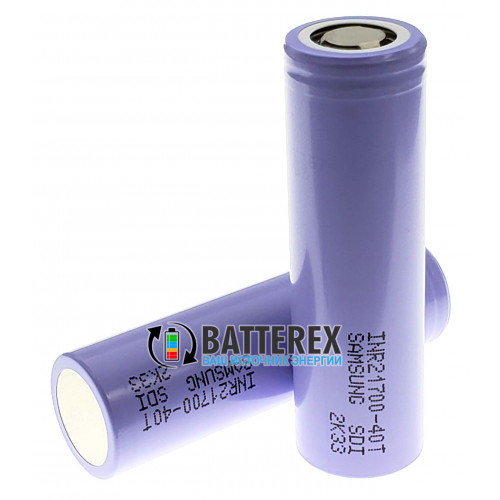 21700 Samsung INR21700-40T SDI 4000mah 45A 3,6V высокотоковый - оригинал