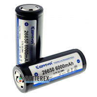 26650 Keeppower 6000mah 3,7V 10A Protected - с защитой