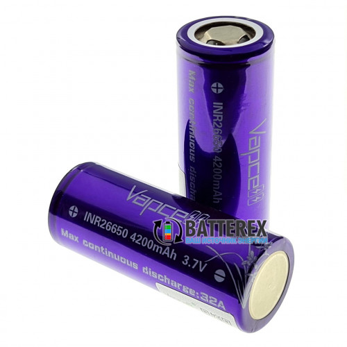 26650 Vapcell INR 4200mah 3,7V 32A высокотоковый без защиты