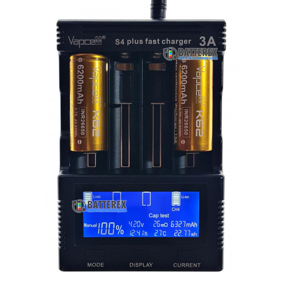 Акумулятор 26650 високотоковий Vapcell 6200mah 3,7V 15A без плати захисту