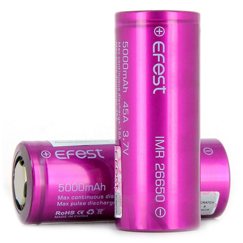 26650 Efest IMR 5000mah 45A 3,7V высокотоковый без защиты