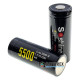 26650 Soshine 5500mah 3,7V Protected microUSB с защитой с зарядкой от micro-USB