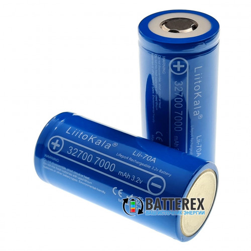 32700 LiFePO4 Liitokala Lii-70A 7000mah 3.2V 30A