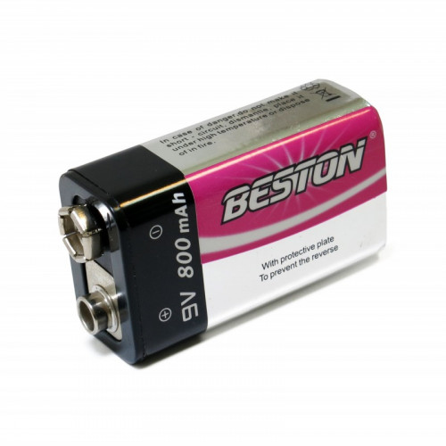 Beston 9V 800mah - аккумулятор Крона Li-ion высокой ёмкости